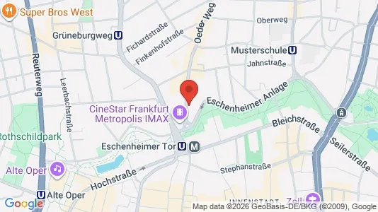 Apartments for rent i Frankfurt Innenstadt III - kort over placeringen