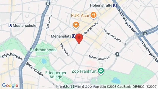 Apartments for rent i Frankfurt Innenstadt III - kort over placeringen
