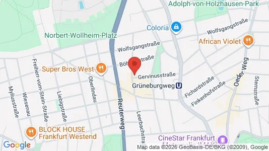 Apartments for rent i Frankfurt Innenstadt II - kort over placeringen