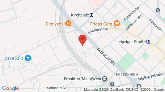 Apartments for rent i Frankfurt Innenstadt II - kort over placeringen