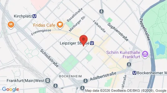 Apartments for rent i Frankfurt Innenstadt II - kort over placeringen