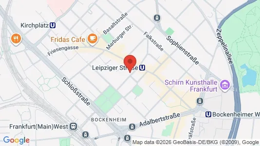 Apartments for rent i Frankfurt Innenstadt II - kort over placeringen