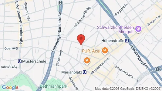 Apartments for rent i Frankfurt Innenstadt III - kort over placeringen