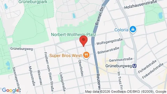 Apartments for rent i Frankfurt Innenstadt II - kort over placeringen