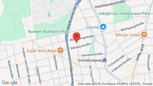Apartments for rent i Frankfurt Innenstadt II - kort over placeringen