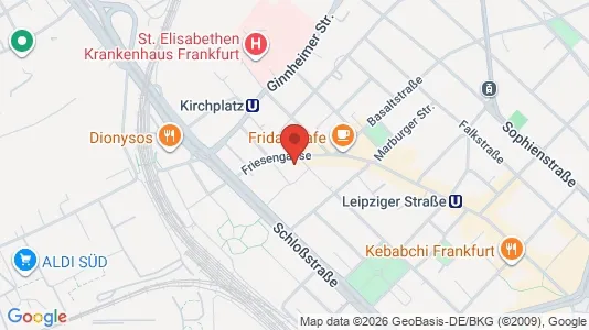 Apartments for rent i Frankfurt Innenstadt II - kort over placeringen
