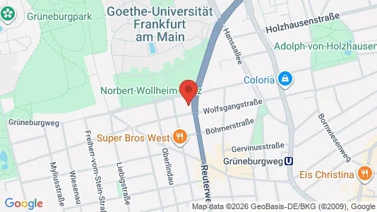 Apartments for rent i Frankfurt Innenstadt II - kort over placeringen
