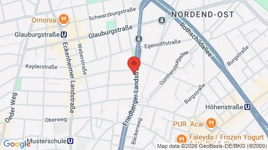 Apartments for rent i Frankfurt Innenstadt III - kort over placeringen