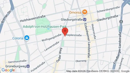 Apartments for rent i Frankfurt Innenstadt III - kort over placeringen