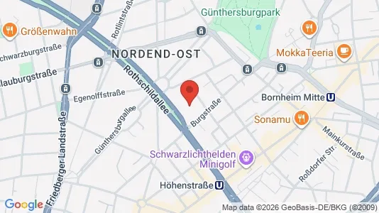 Apartments for rent i Frankfurt Innenstadt III - kort over placeringen