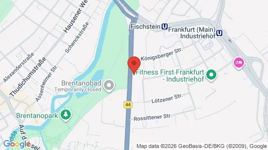 Apartments for rent i Frankfurt Innenstadt II - kort over placeringen