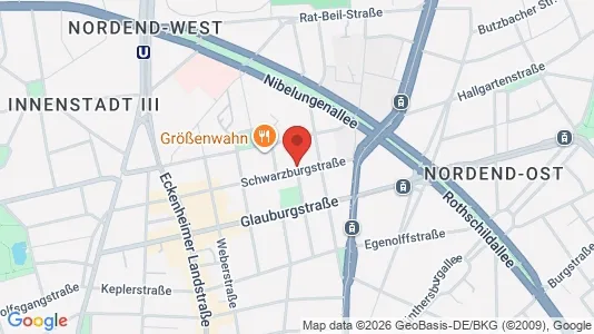Apartments for rent i Frankfurt Innenstadt III - kort over placeringen