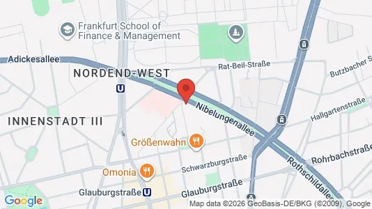 Apartments for rent i Frankfurt Innenstadt III - kort over placeringen