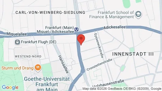 Apartments for rent i Frankfurt Innenstadt III - kort over placeringen