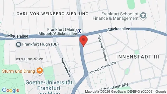 Apartments for rent i Frankfurt Innenstadt III - kort over placeringen