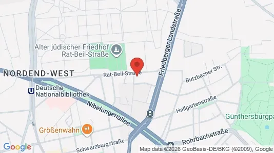 Apartments for rent i Frankfurt Innenstadt III - kort over placeringen