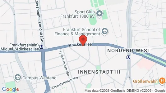 Apartments for rent i Frankfurt Innenstadt III - kort over placeringen