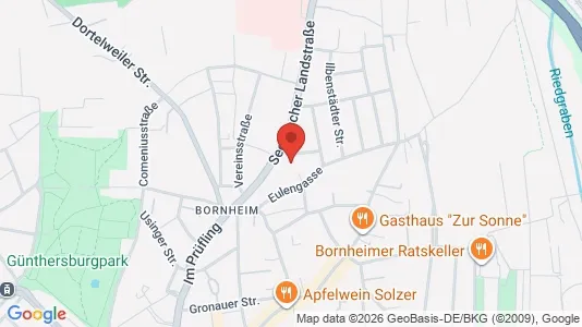 Apartments for rent i Frankfurt Bornheim/Ostend - kort over placeringen
