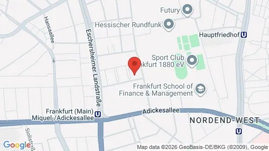 Apartments for rent i Frankfurt Innenstadt III - kort over placeringen