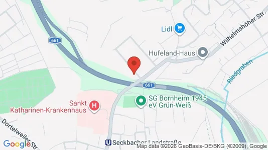 Apartments for rent i Frankfurt Ost - kort over placeringen