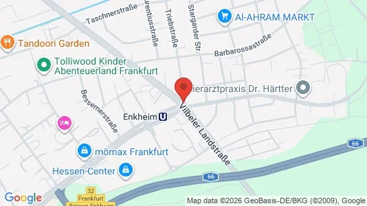 Apartments for rent i Darmstadt - kort over placeringen