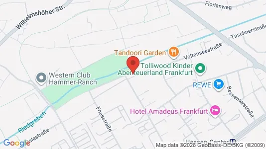 Apartments for rent i Frankfurt Ost - kort over placeringen