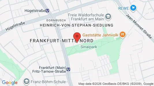 Apartments for rent i Frankfurt Mitte-Nord - kort over placeringen