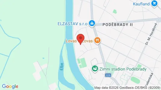 Apartments for rent i Nymburk - kort over placeringen