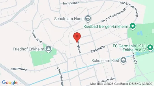 Apartments for rent i Darmstadt - kort over placeringen