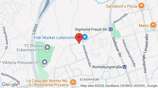Apartments for rent i Frankfurt Nord-Ost - kort over placeringen