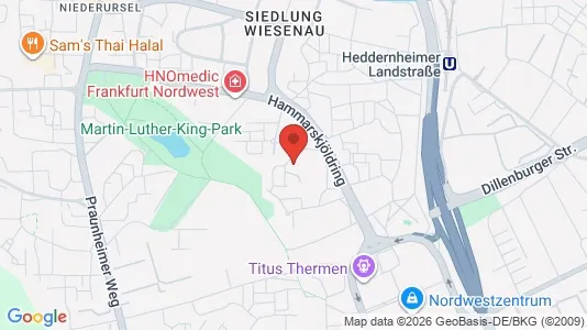 Apartments for rent i Darmstadt - kort over placeringen