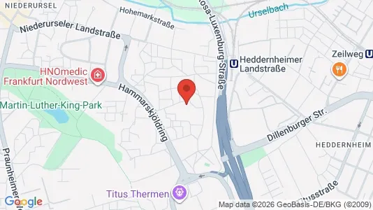 Apartments for rent i Darmstadt - kort over placeringen