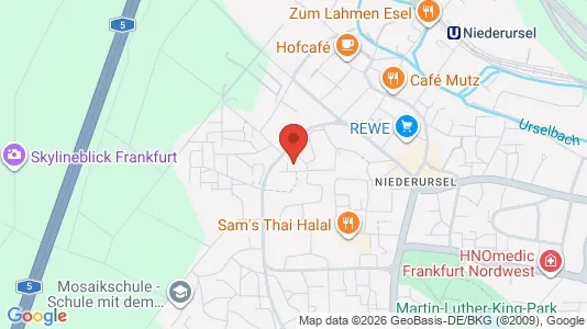 Apartments for rent i Darmstadt - kort over placeringen