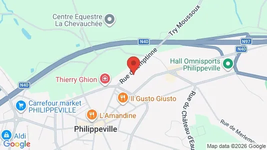 Apartments for rent i Philippeville - kort over placeringen