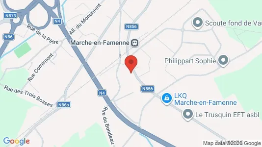 Apartments for rent i Marche-en-Famenne - kort over placeringen