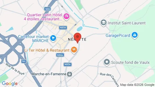 Apartments for rent i Marche-en-Famenne - kort over placeringen