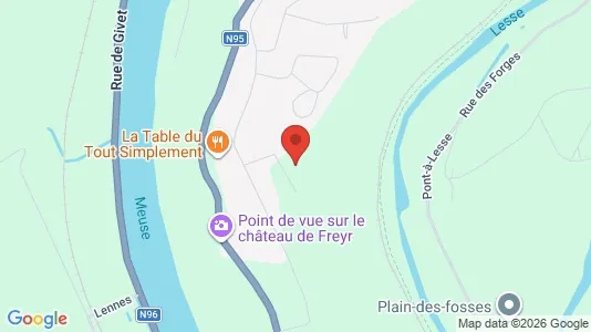 Apartments for rent i Dinant - kort over placeringen