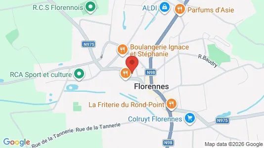Apartments for rent i Florennes - kort over placeringen