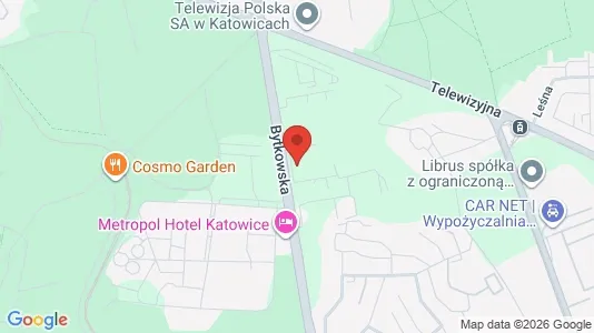 Apartments for rent i Katowice - kort over placeringen