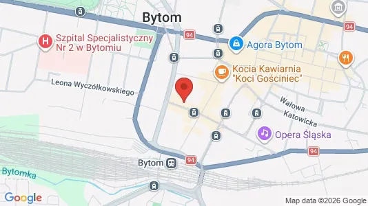 Apartments for rent i Bytom - kort over placeringen