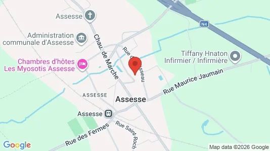 Apartments for rent i Assesse - kort over placeringen