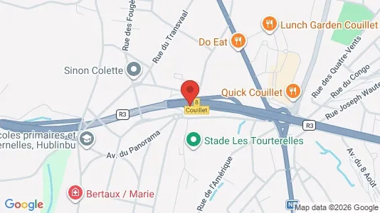 Apartments for rent i Charleroi - kort over placeringen