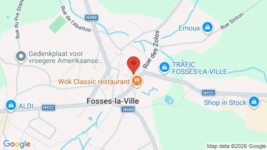 Apartments for rent i Fosses-la-Ville - kort over placeringen