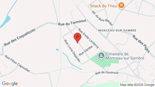 Apartments for rent i Charleroi - kort over placeringen