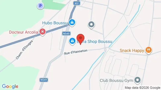 Apartments for rent i Boussu - kort over placeringen