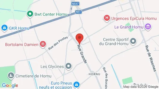 Apartments for rent i Boussu - kort over placeringen