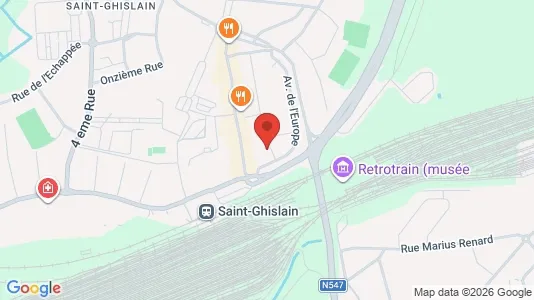 Apartments for rent i Saint-Ghislain - kort over placeringen