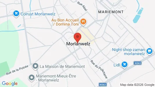 Apartments for rent i Morlanwelz - kort over placeringen