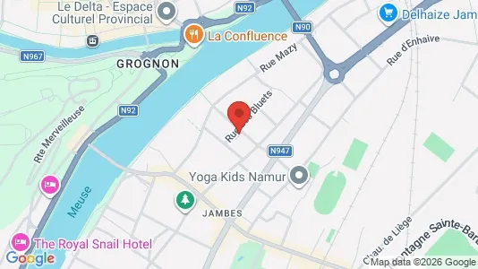 Apartments for rent i Namen - kort over placeringen