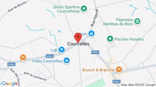 Apartments for rent i Courcelles - kort over placeringen